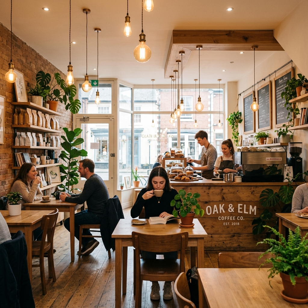 Cozy seating at The Morning Brew